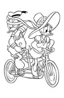 Donald Duck kleurplaat 2